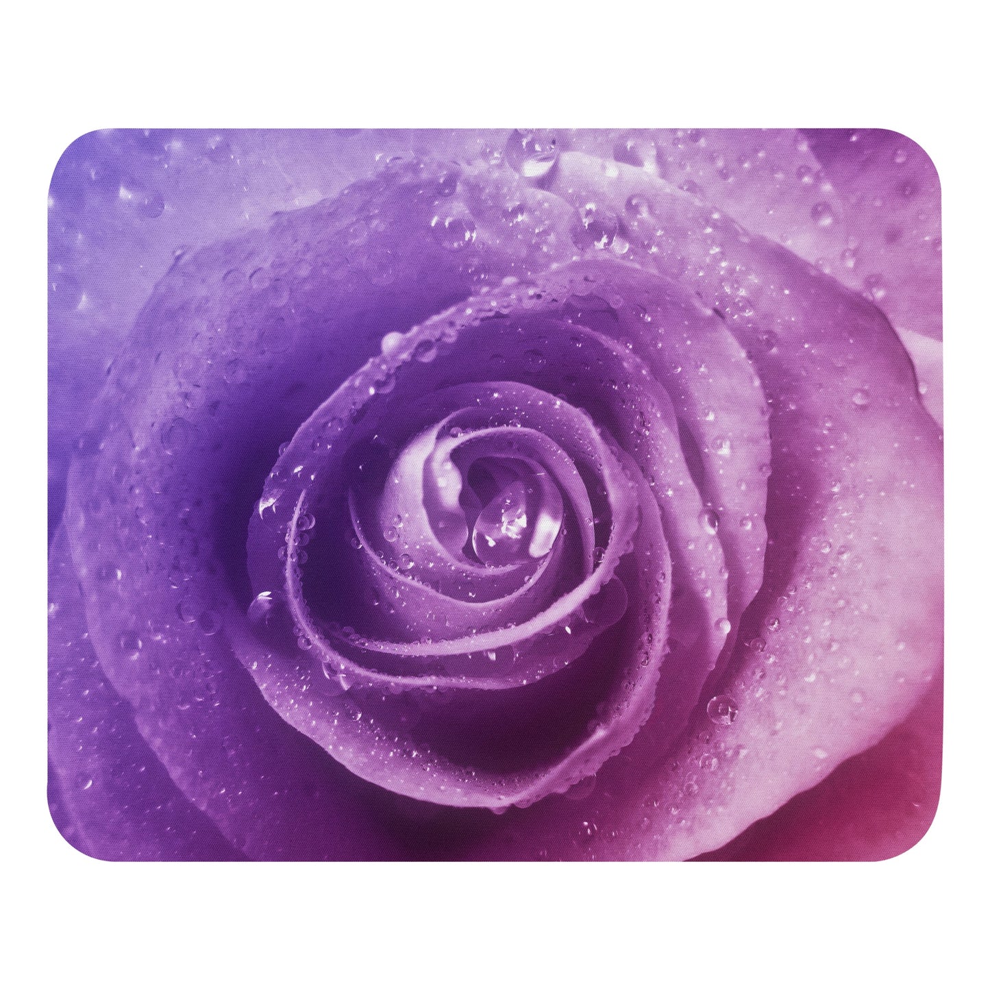 Elegant Pink Rose Mouse Pad - Beautiful Floral Photography - Soft & Durable Desk Accessory - Perfect For A Home Office Or A Stylish Gift