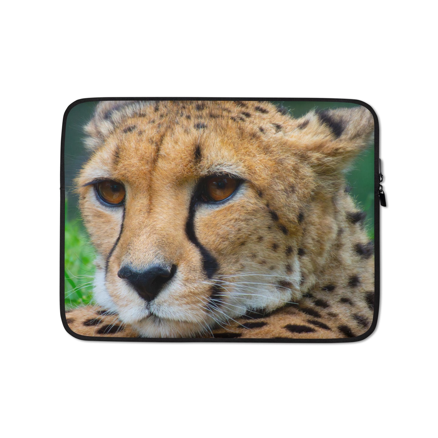 Vibrant Cheetah Portrait Laptop Sleeve - Sharp, Lifelike Colors And Stylish Photography, A Perfect Gift for Nature, Wildlife & Travel Lovers