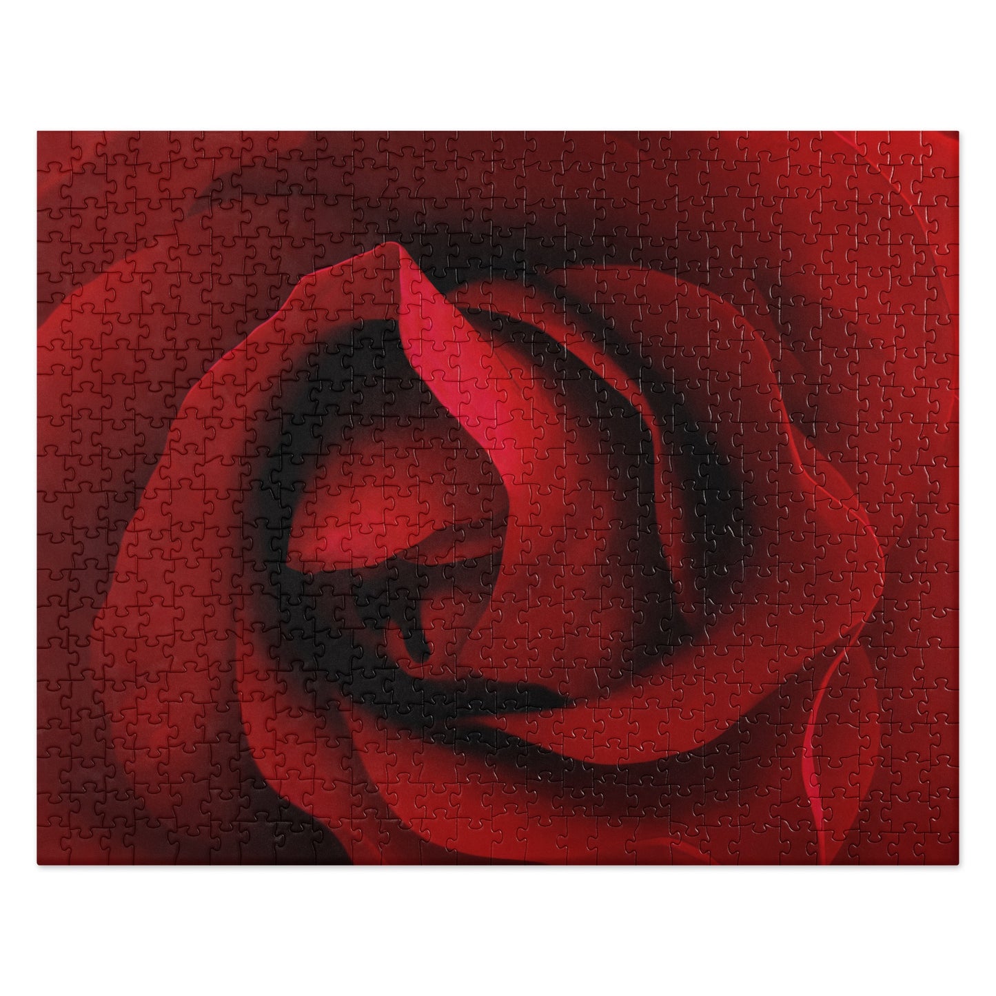Beautiful Red Rose Jigsaw Puzzle - Vibrant Macro Photography, Sharp And Detailed, A Perfect Gift For Valentines Day And Romantic Occasions