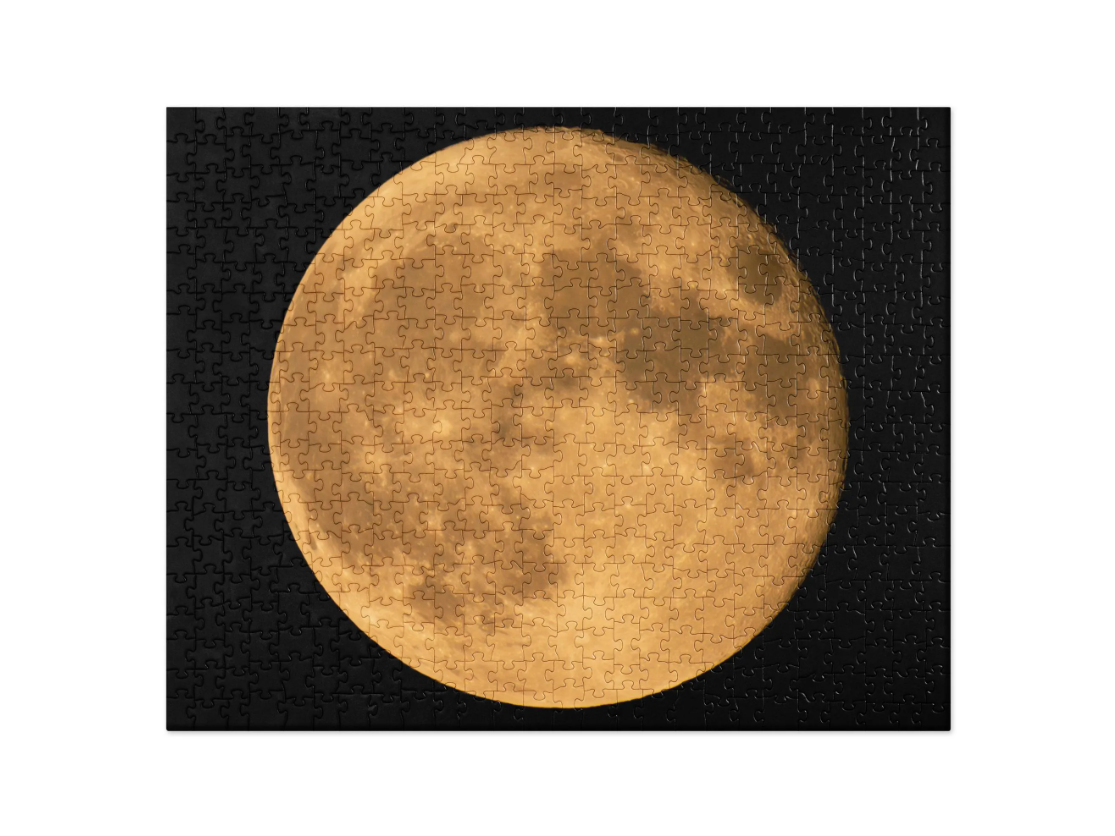 Premium Jigsaw Puzzle With Stunning Autumn Moon Fine Art Print – Perfect For Frameable Home Décor - Thoughtful Seasonal Gift & Fun Activity