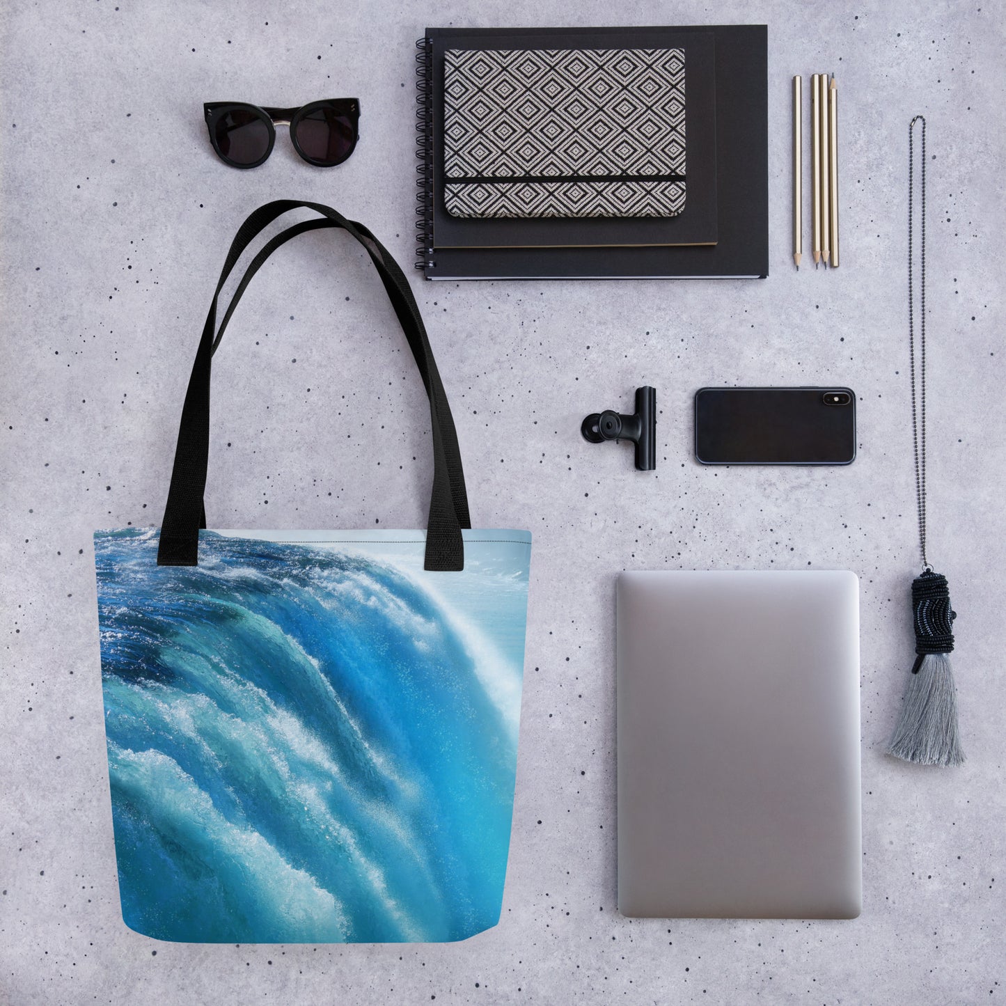 Beautiful Niagara Falls Tote Bag - Vibrant Blue Shades, Sharp Detail - Stunning Photography - Perfect Gift for Nature And Travel Lovers