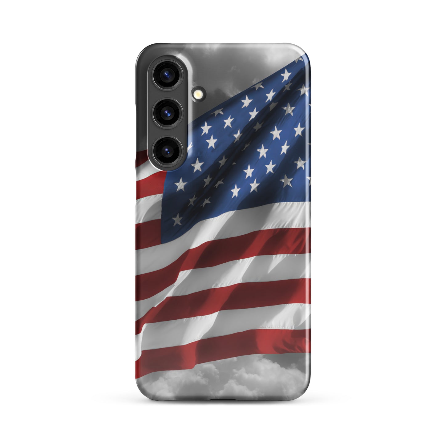 Patriotic Snap Case For Samsung® Phones - Old Glory American Flag With Color Splash Effect - Perfect For Fourth Of July & American Holidays