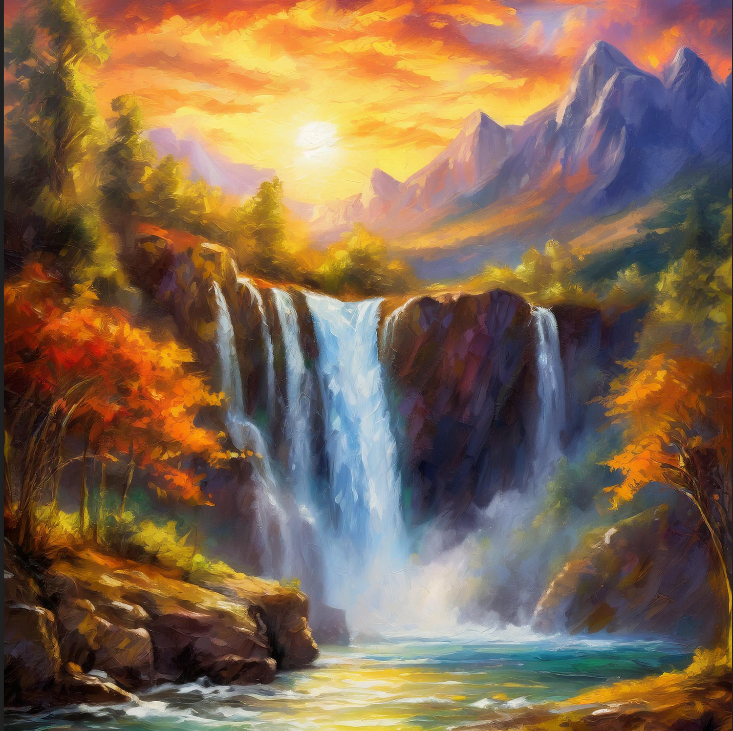 A MAJESTIC WATERFALL