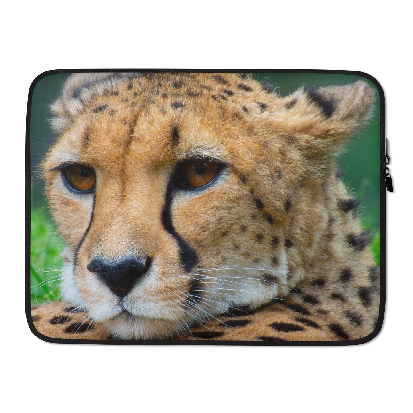 Vibrant Cheetah Portrait Laptop Sleeve - Sharp, Lifelike Colors And Stylish Photography, A Perfect Gift for Nature, Wildlife & Travel Lovers
