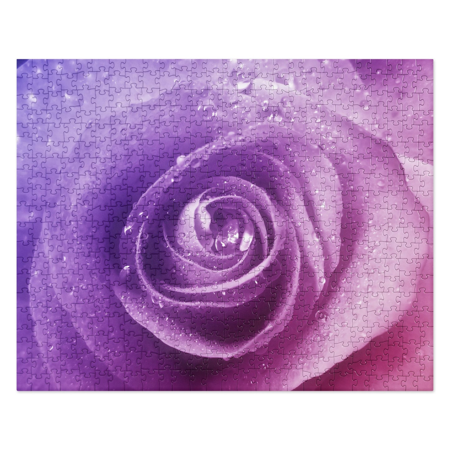 Beautiful Pink Rose Jigsaw Puzzle - Vibrant Macro Photography, Stylish, Colorful And Detailed, A Perfect Gift For Nature And Flower Lovers