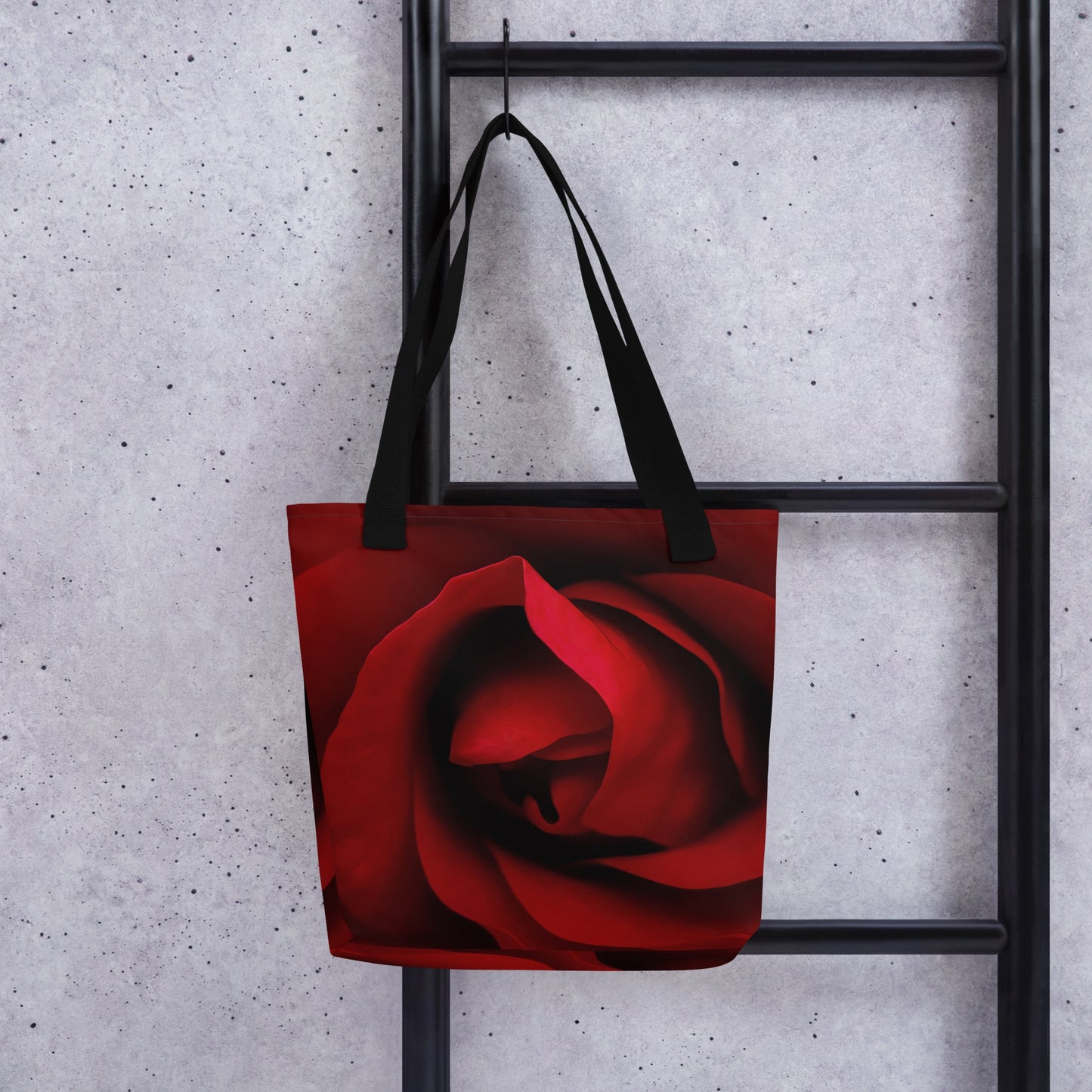 Beautiful Red Rose Tote Bag - Vibrant, Stylish, Detailed Floral Photography - Perfect Gift For Nature And Flower Lovers & Romantic Occasions