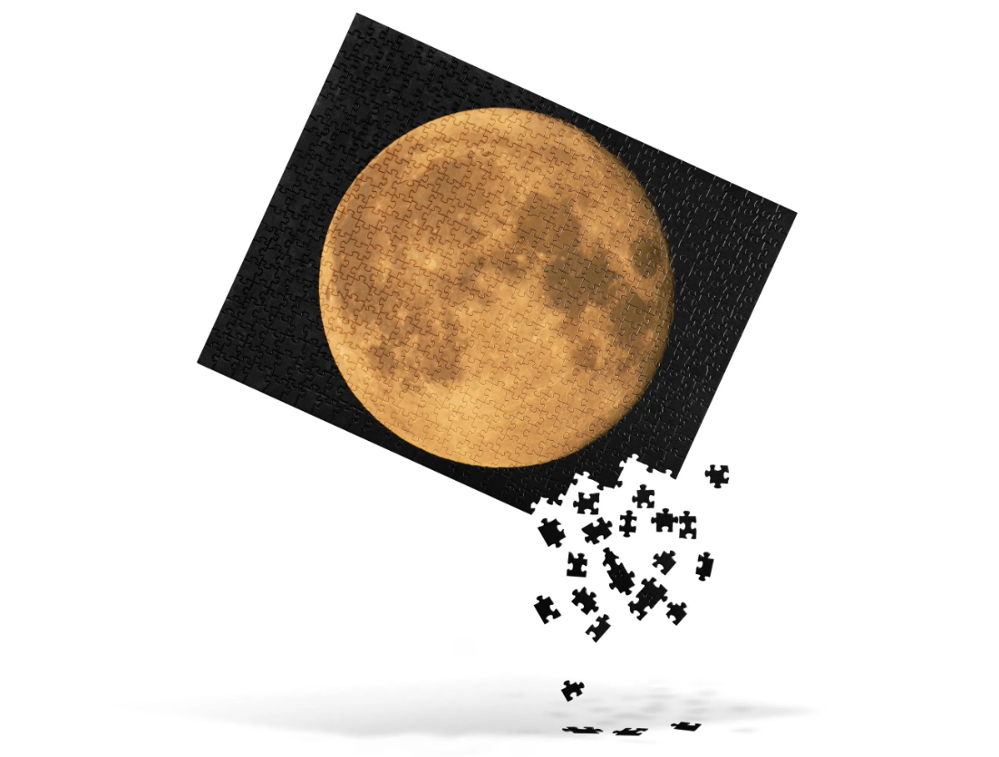 Premium Jigsaw Puzzle With Stunning Autumn Moon Fine Art Print – Perfect For Frameable Home Décor - Thoughtful Seasonal Gift & Fun Activity