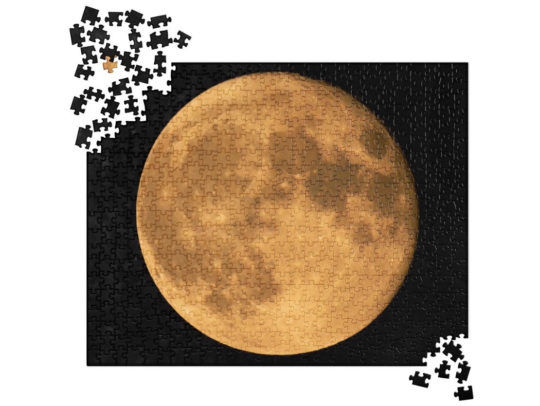Premium Jigsaw Puzzle With Stunning Autumn Moon Fine Art Print – Perfect For Frameable Home Décor - Thoughtful Seasonal Gift & Fun Activity