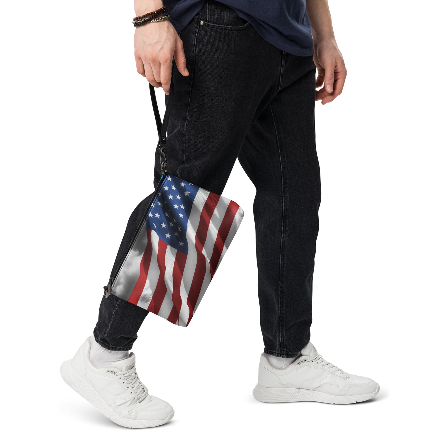 Old Glory American Flag Crossbody Bag - Fun Stylish Color Splash Effect, Patriotic Gift, Perfect For Fourth Of July And American Holidays