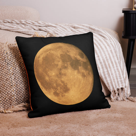 Premium Pillow Case With Stunning Autumn Moon Photograph – Perfect For Stylish Home, Patio, Bedroom, Office Décor, And Seasonal Autumn Gifts