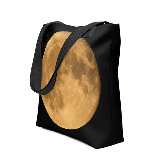 Premium Tote Bag With Stunning Autumn Moon Print – Perfect For Seasonal Gifts, Everyday Use, and Adding A Touch Of Elegance To Your Style