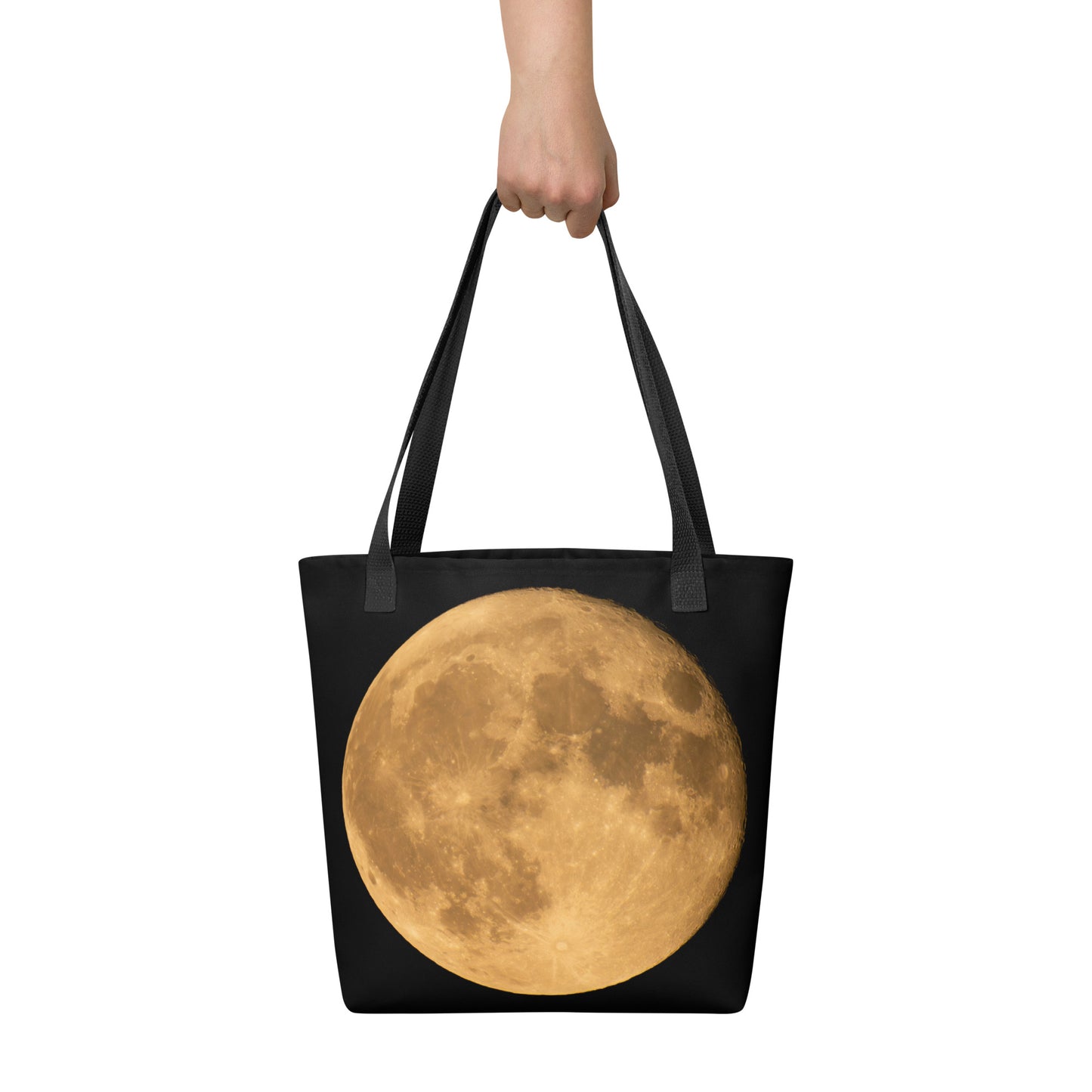 Premium Tote Bag With Stunning Autumn Moon Print – Perfect For Seasonal Gifts, Everyday Use, and Adding A Touch Of Elegance To Your Style