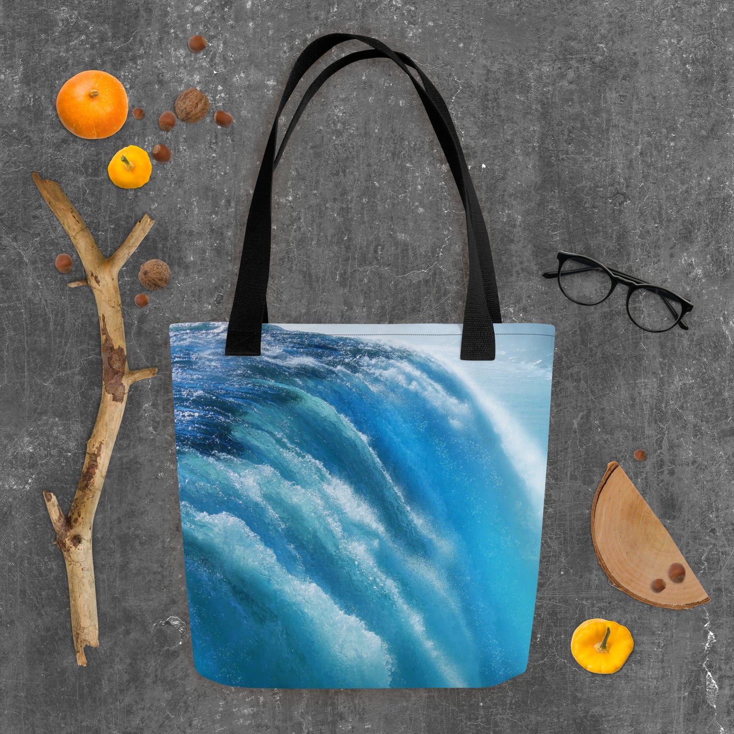 Beautiful Niagara Falls Tote Bag - Vibrant Blue Shades, Sharp Detail - Stunning Photography - Perfect Gift for Nature And Travel Lovers