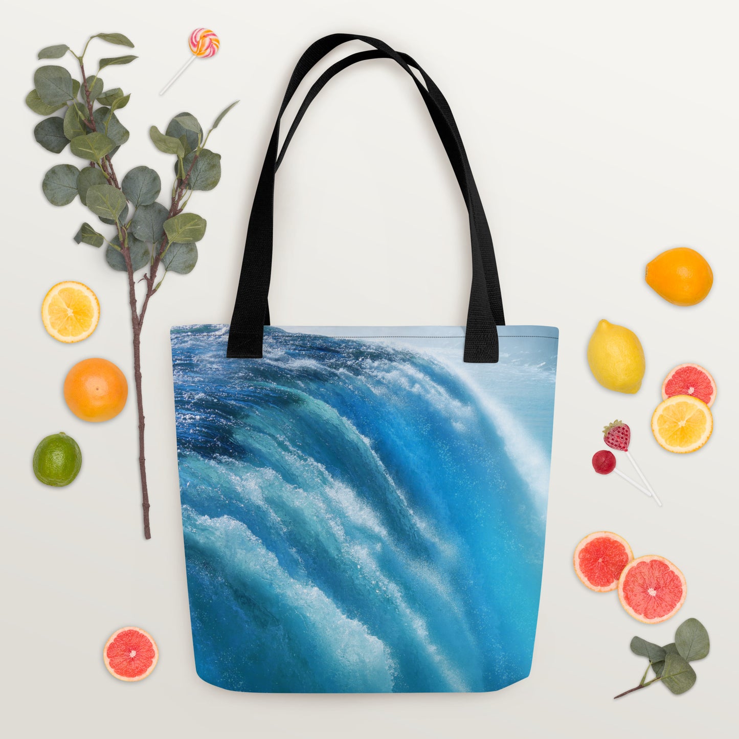 Beautiful Niagara Falls Tote Bag - Vibrant Blue Shades, Sharp Detail - Stunning Photography - Perfect Gift for Nature And Travel Lovers