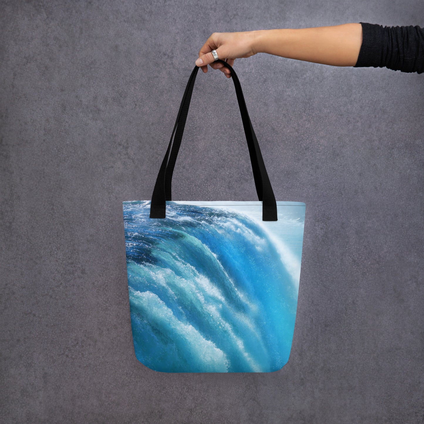 Beautiful Niagara Falls Tote Bag - Vibrant Blue Shades, Sharp Detail - Stunning Photography - Perfect Gift for Nature And Travel Lovers