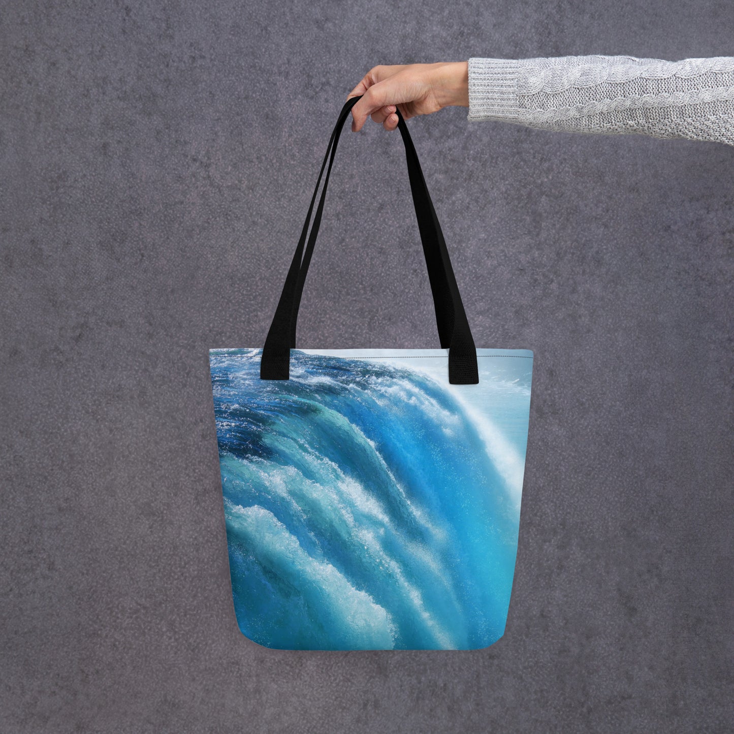 Beautiful Niagara Falls Tote Bag - Vibrant Blue Shades, Sharp Detail - Stunning Photography - Perfect Gift for Nature And Travel Lovers