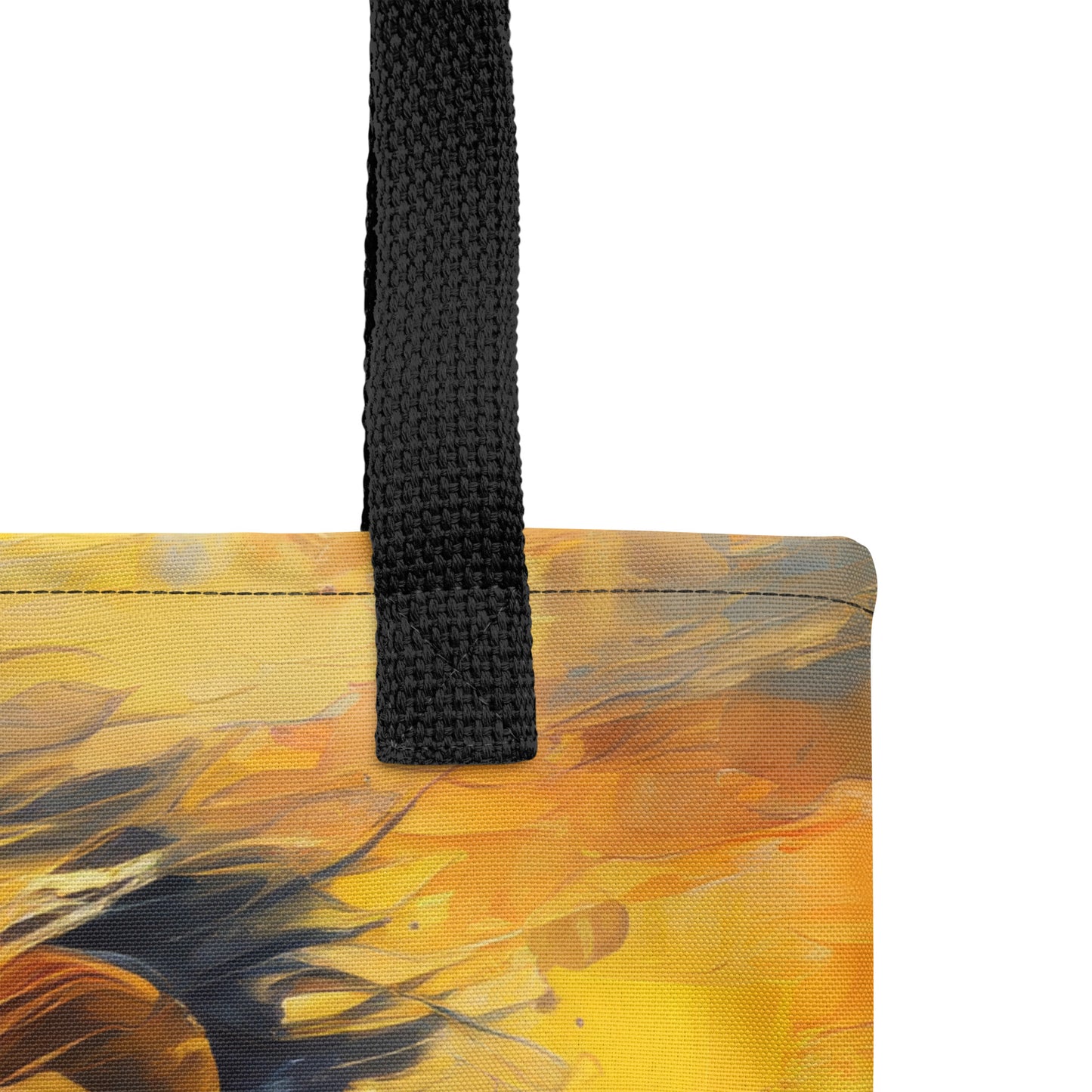 Majestic African Lion Tote Bag - Vibrant Oil Painting, Perfect Gift For Wildlife Lovers - Everyday Use For Shopping And Grocery Shopping,