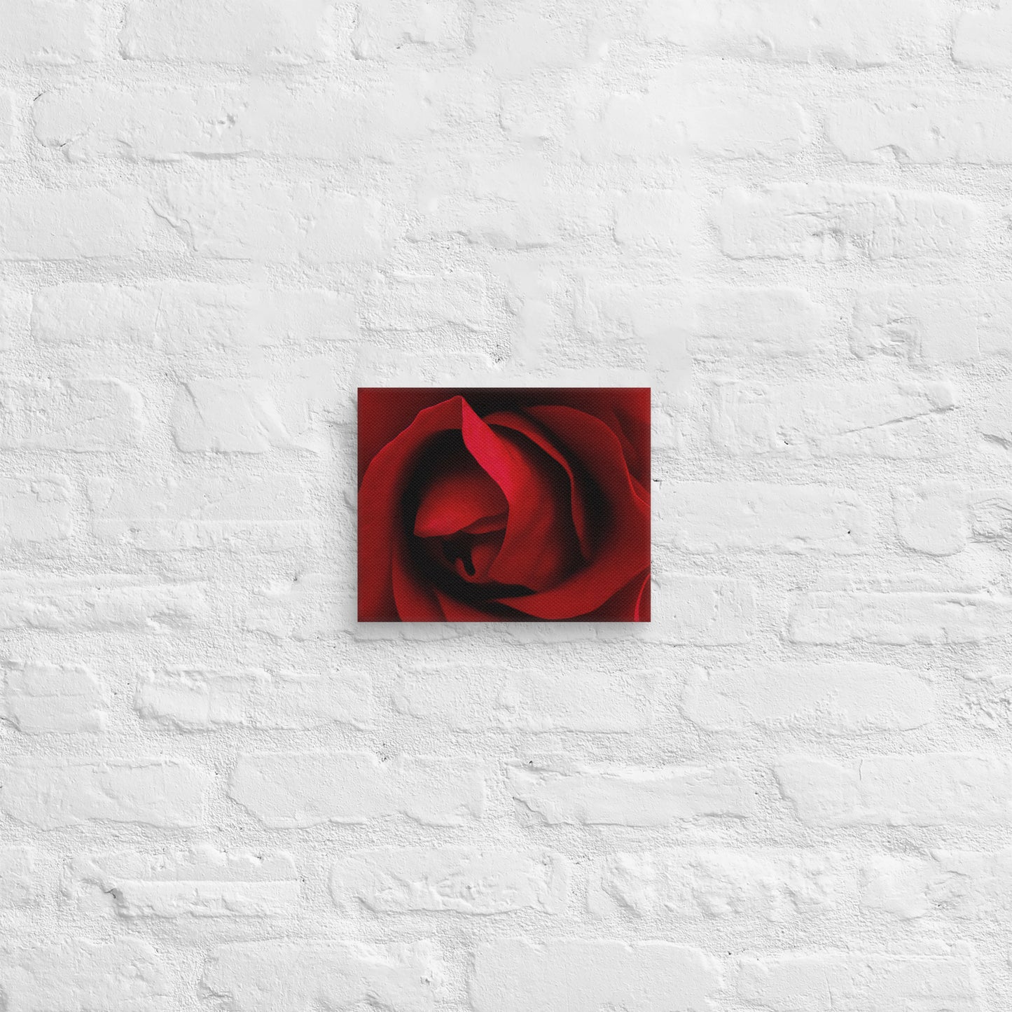 Vibrant Red Rose Macro Photography Canvas - Perfect For Home, Bedroom, Office Decor & Romantic Occasion Gifts - Nature And Flower Lovers