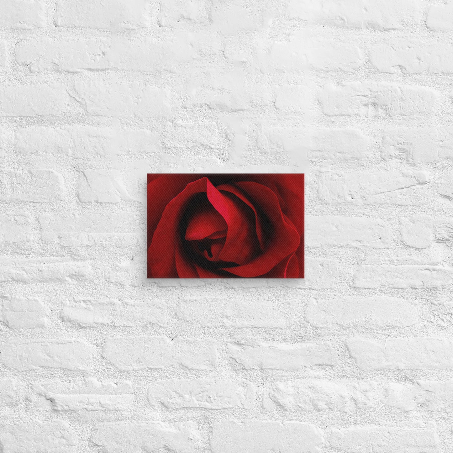 Vibrant Red Rose Macro Photography Canvas - Perfect For Home, Bedroom, Office Decor & Romantic Occasion Gifts - Nature And Flower Lovers