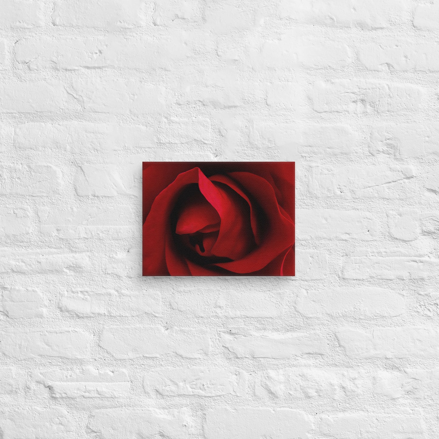Vibrant Red Rose Macro Photography Canvas - Perfect For Home, Bedroom, Office Decor & Romantic Occasion Gifts - Nature And Flower Lovers