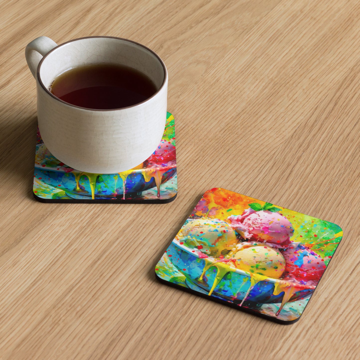 ice cream, desert, sweets, treats, colors, colorful, art