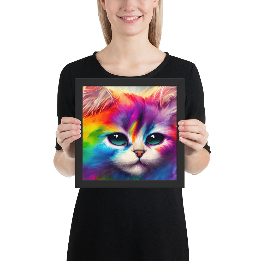 cat, feline, cats, pets, rainbow, colors, colorful, vibrant,