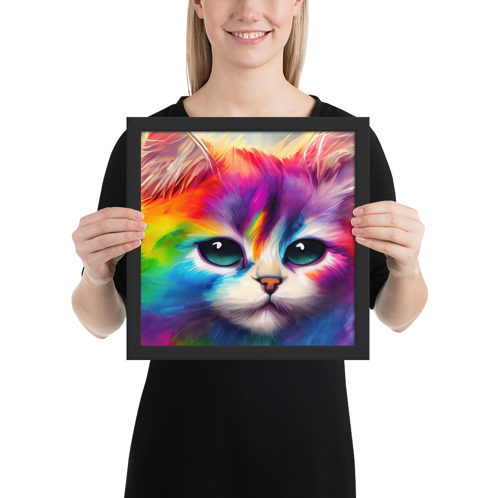 cat, feline, cats, pets, rainbow, colors, colorful, vibrant,