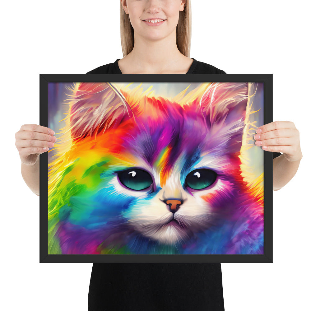 cat, feline, cats, pets, rainbow, colors, colorful, vibrant,