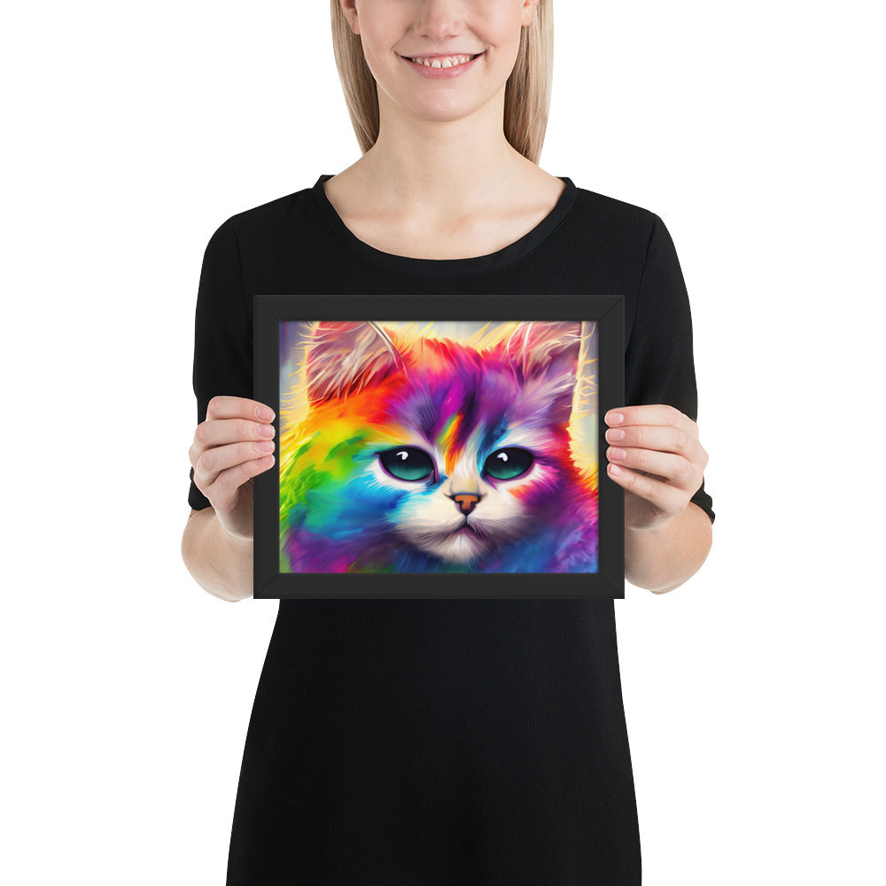 cat, feline, cats, pets, rainbow, colors, colorful, vibrant,