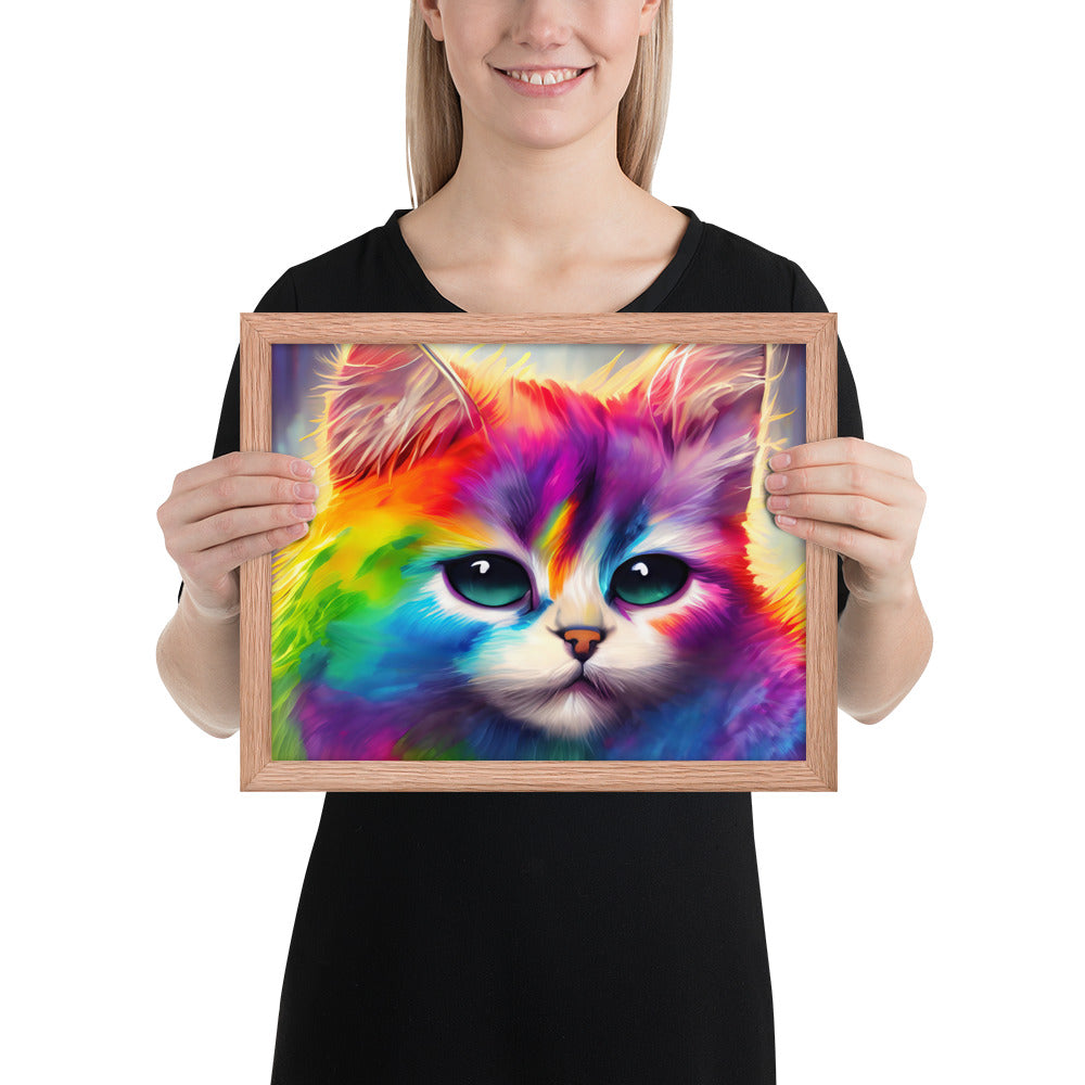 cat, feline, cats, pets, rainbow, colors, colorful, vibrant,