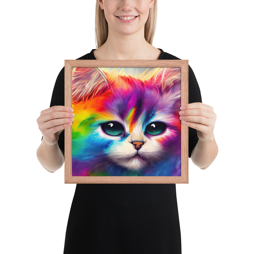 cat, feline, cats, pets, rainbow, colors, colorful, vibrant,