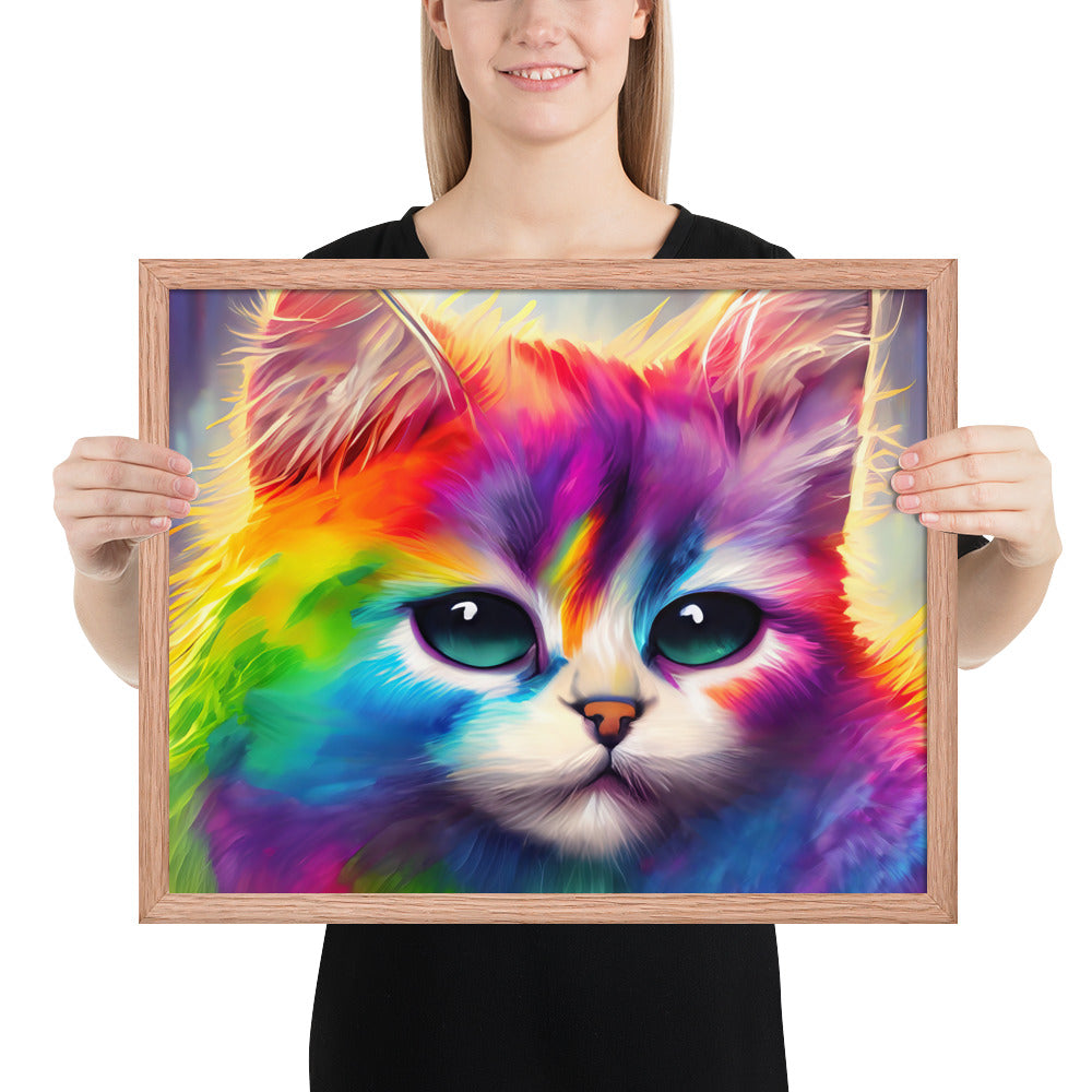 cat, feline, cats, pets, rainbow, colors, colorful, vibrant,