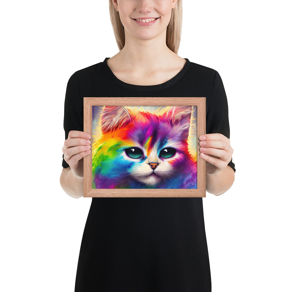 cat, feline, cats, pets, rainbow, colors, colorful, vibrant,