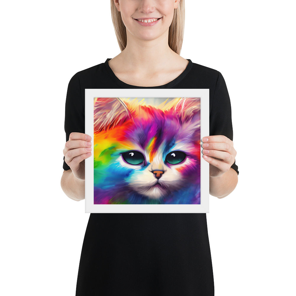 cat, feline, cats, pets, rainbow, colors, colorful, vibrant,