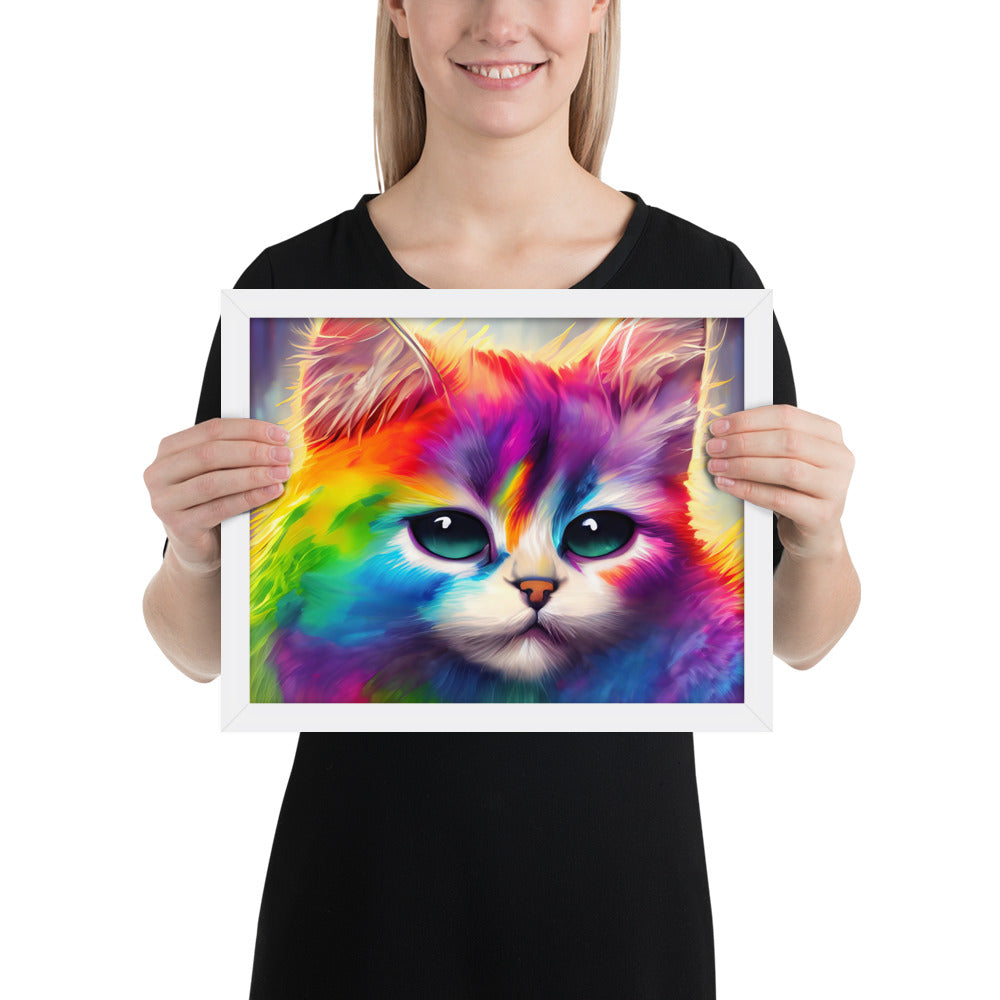 cat, feline, cats, pets, rainbow, colors, colorful, vibrant,