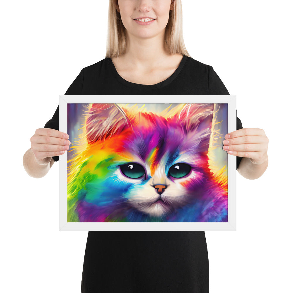 cat, feline, cats, pets, rainbow, colors, colorful, vibrant,