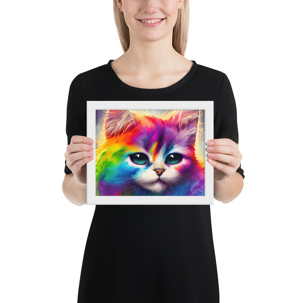cat, feline, cats, pets, rainbow, colors, colorful, vibrant,