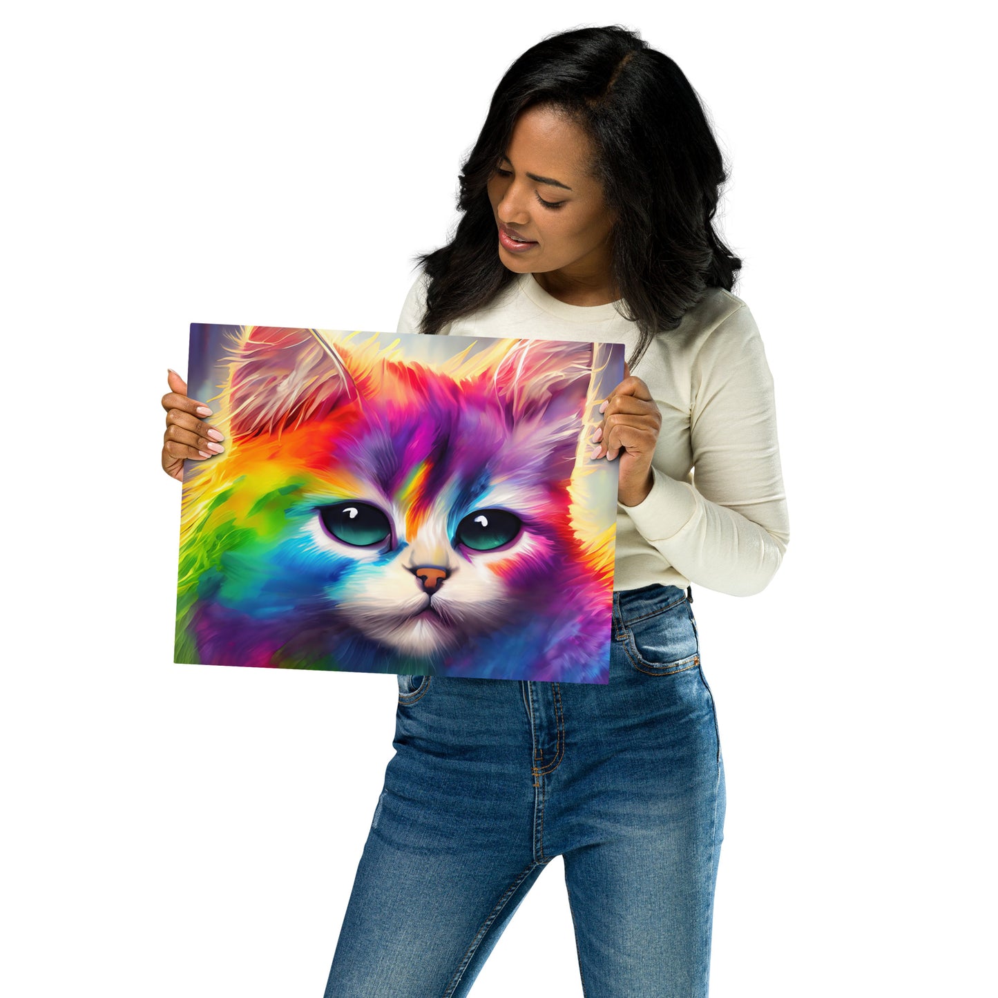 cat, colors, feline, rainbow, colorful, cats