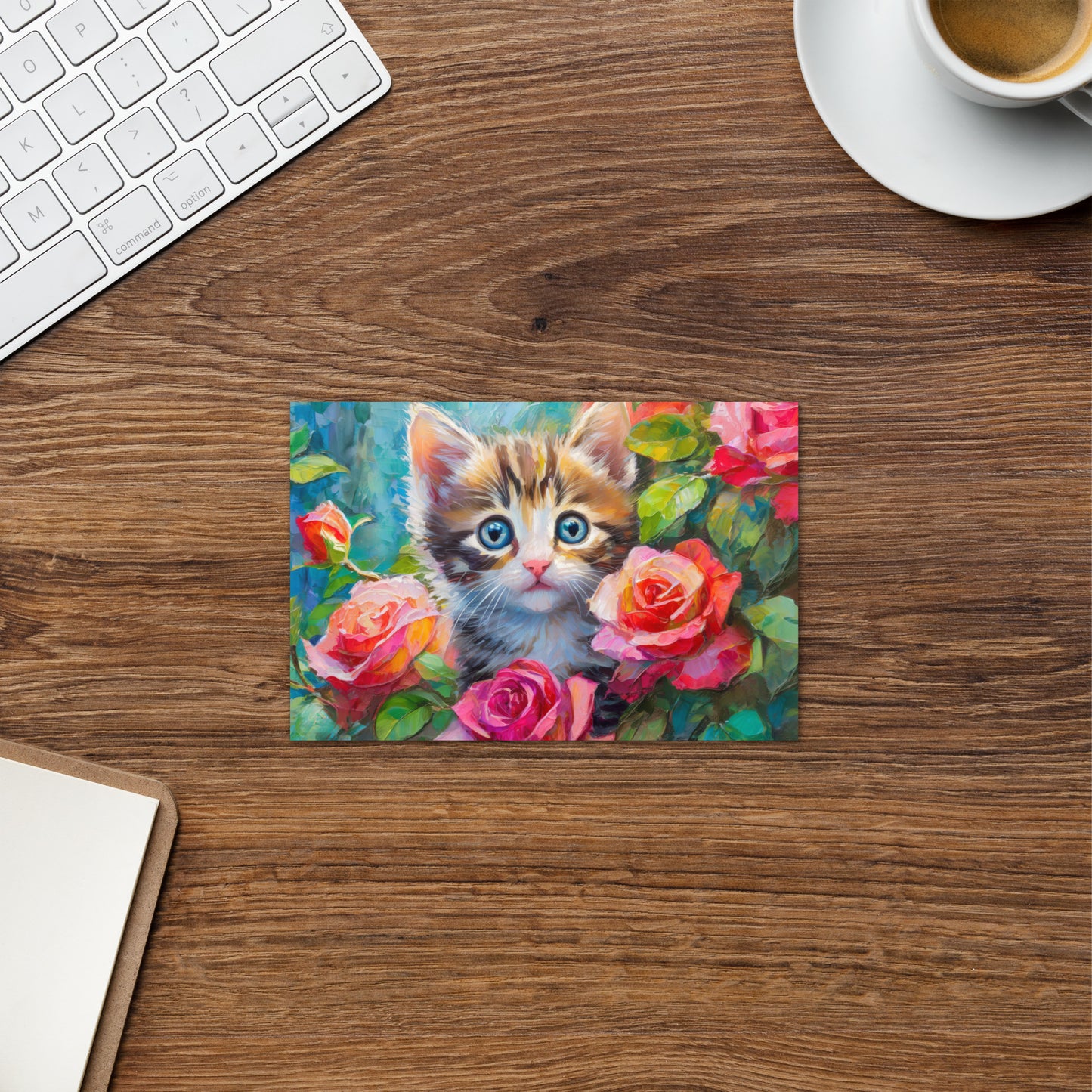kitten, cat, cats, roses, rose, rose bush, flowers, flower, pets, nature, cute, art,