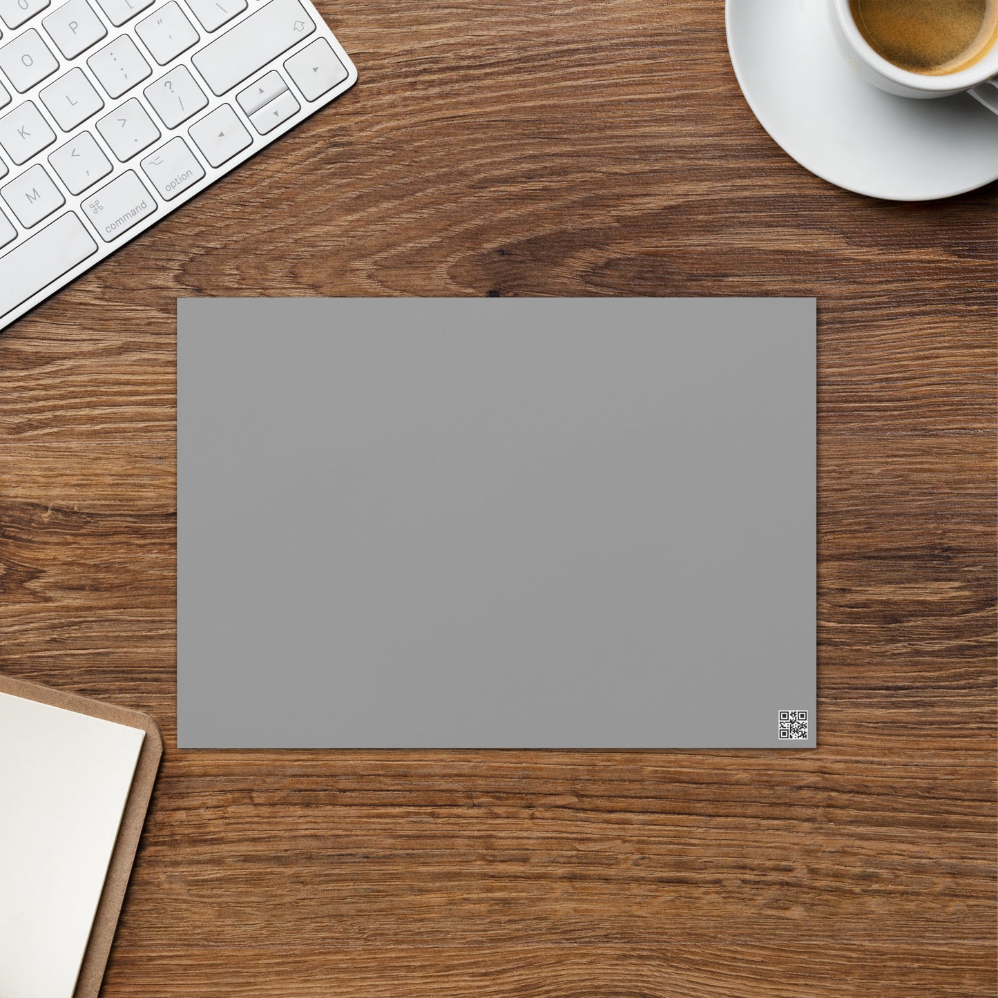 Vibrant Grey Wolf Greeting Card - Colorful Oil Painting, Winter Landscape, Nature & Wildlife Gift, Stylish Home And Office Stationary Décor