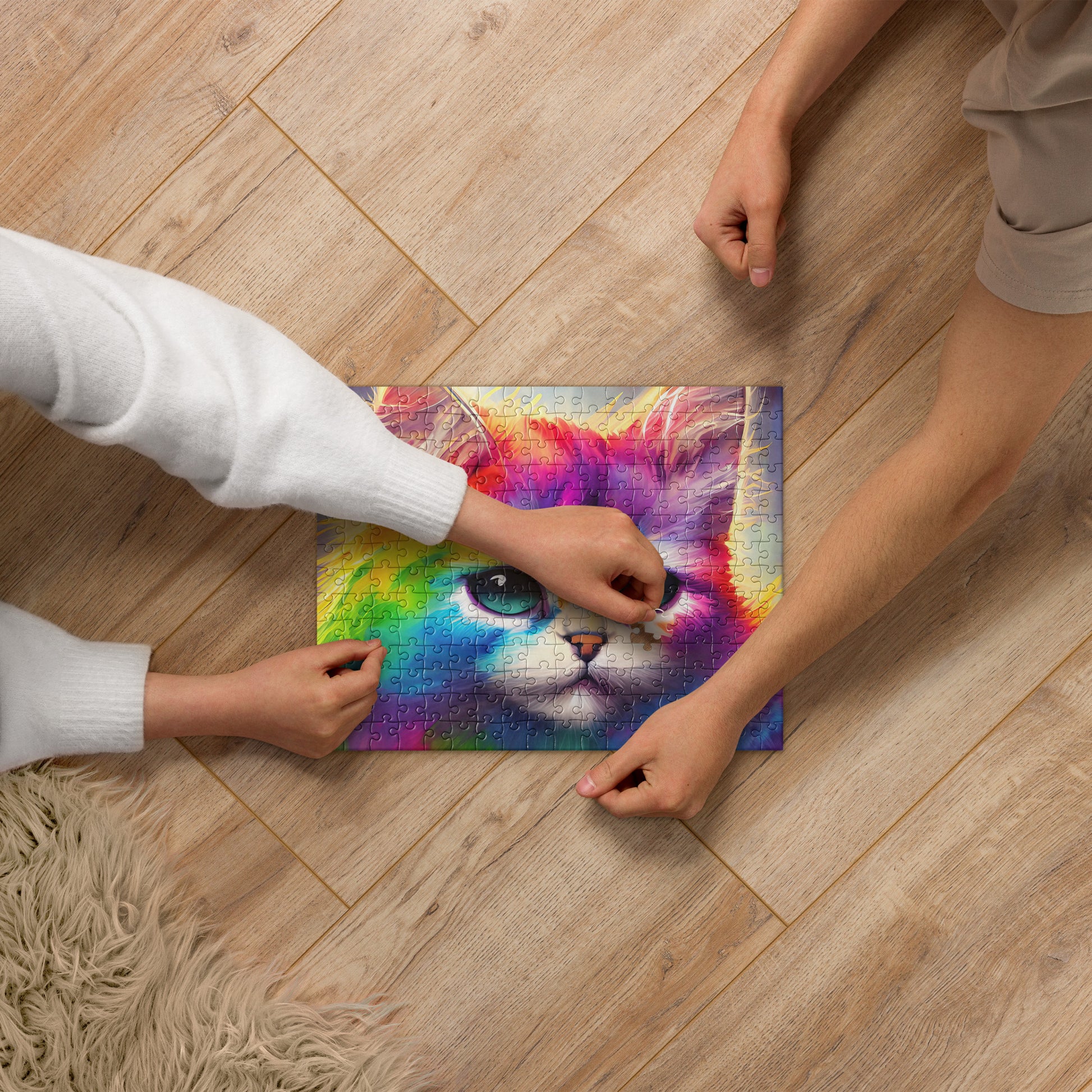 cat, feline, cats, pets, rainbow, colors, colorful, vibrant,