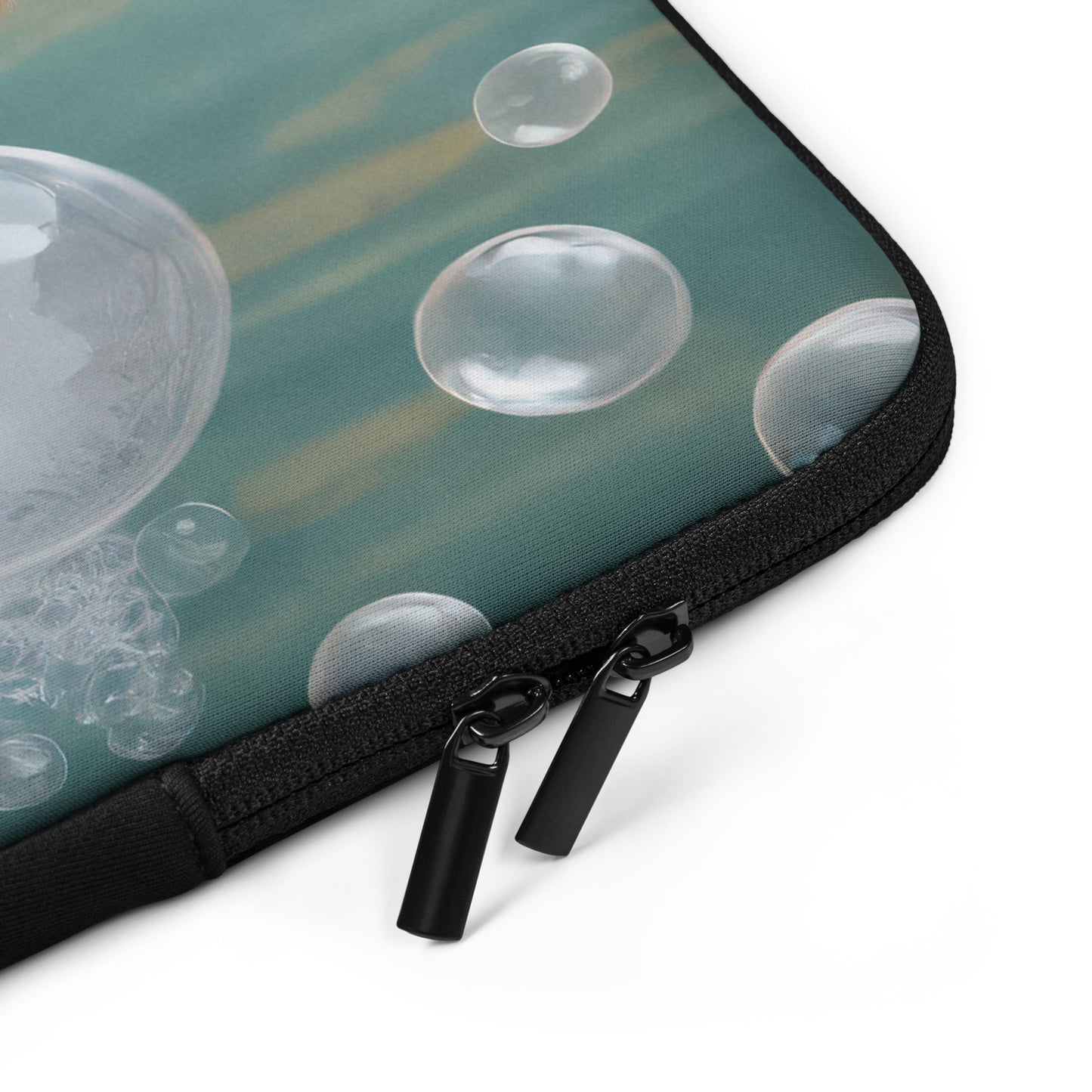 Adorable Cat In Bubble Bath Laptop Sleeve - Cute Gift For Cat Lovers, Home, Desk & Office Décor, Fun Perfect Gift For Students Of All Ages