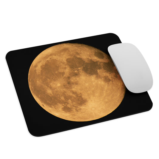 Premium Mouse Pad With Beautiful Autumn Moon Photograph – Perfect For Home, Bedroom, Office Stationary Desk Décor And A Great Seasonal Gift
