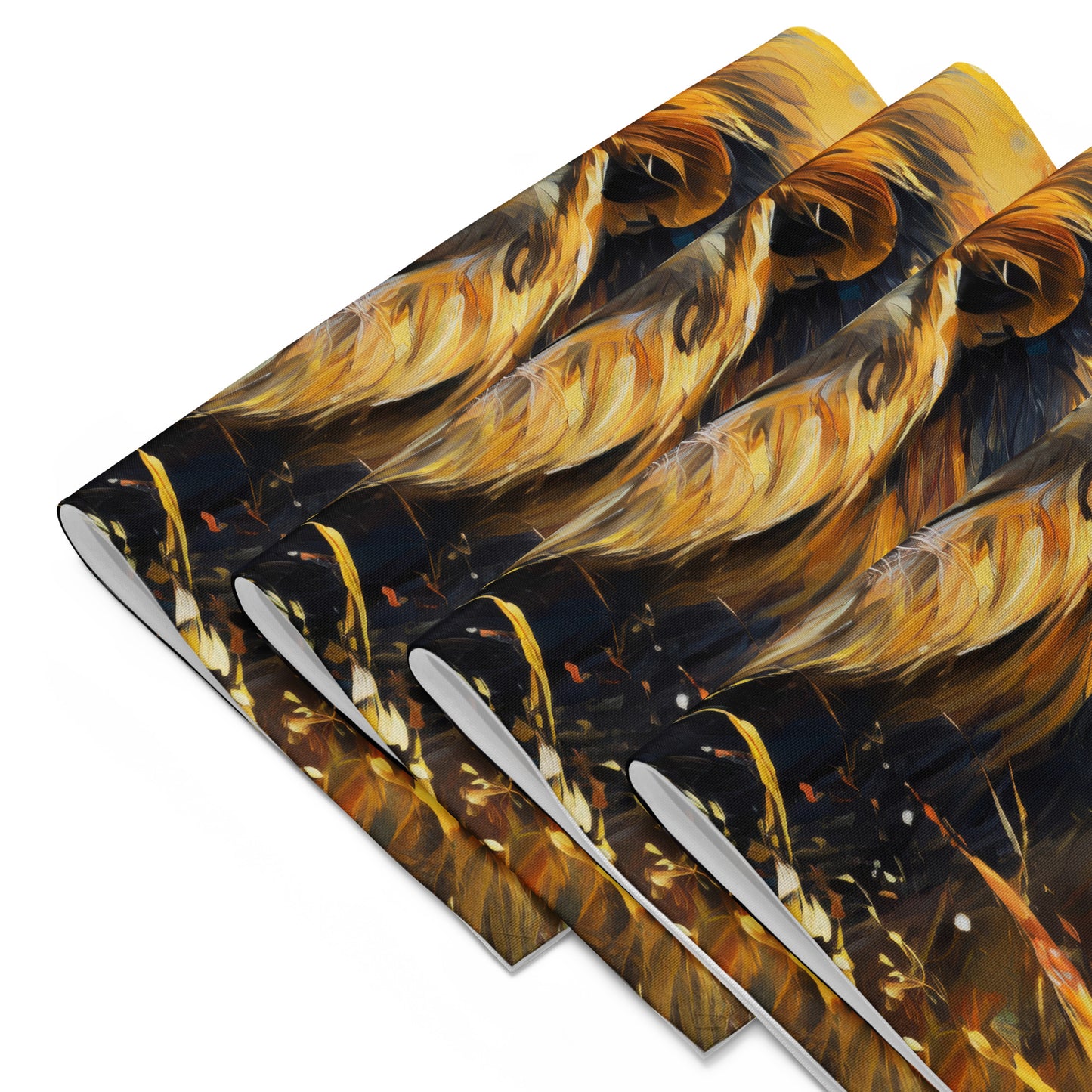 Placemat Set - A Majestic Lion, Feline Art, Cat Art, Wildlife Art, Nature Art, African Nature Art, Lion Art, Painting, Art, Wall Art, Living Room Art, Animal Art,