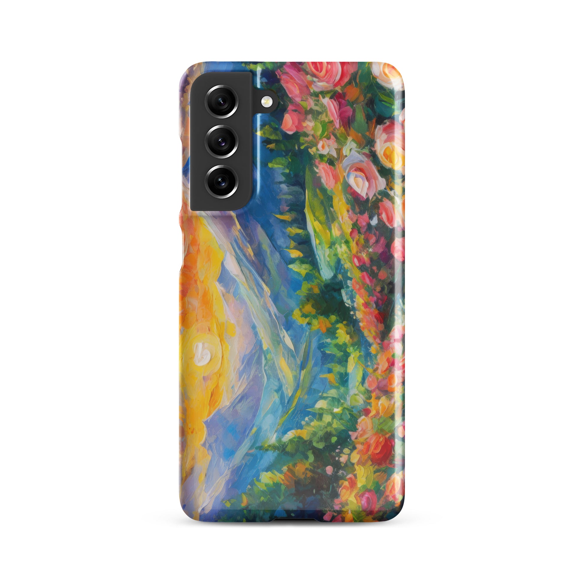 mountains, flowers, roses, sunset, clouds, landscape, scenic, colors, colorful,