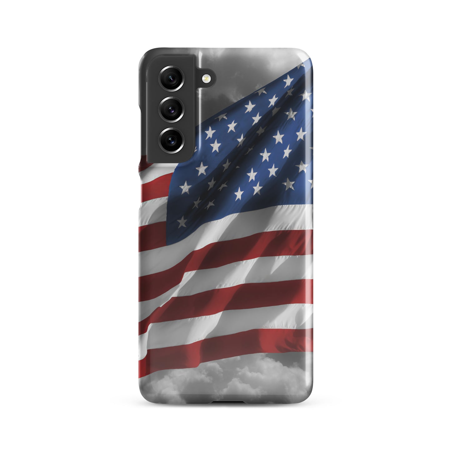 Patriotic Snap Case For Samsung® Phones - Old Glory American Flag With Color Splash Effect - Perfect For Fourth Of July & American Holidays