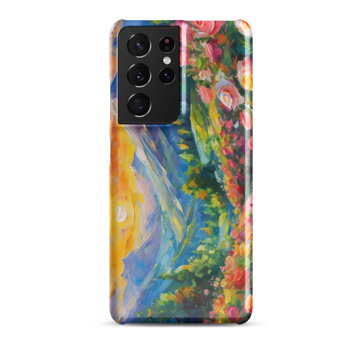 mountains, flowers, roses, sunset, clouds, landscape, scenic, colors, colorful,