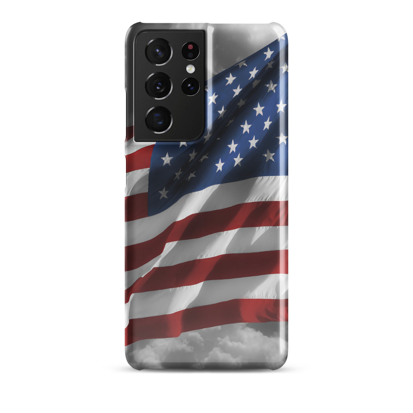 Patriotic Snap Case For Samsung® Phones - Old Glory American Flag With Color Splash Effect - Perfect For Fourth Of July & American Holidays