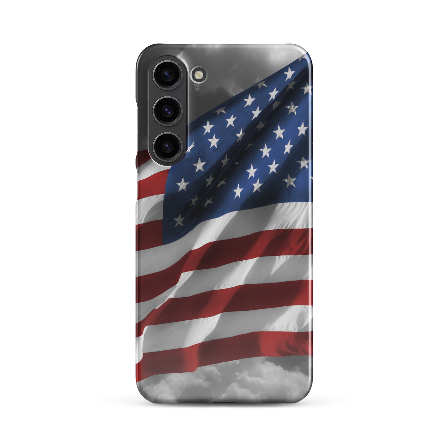 Patriotic Snap Case For Samsung® Phones - Old Glory American Flag With Color Splash Effect - Perfect For Fourth Of July & American Holidays