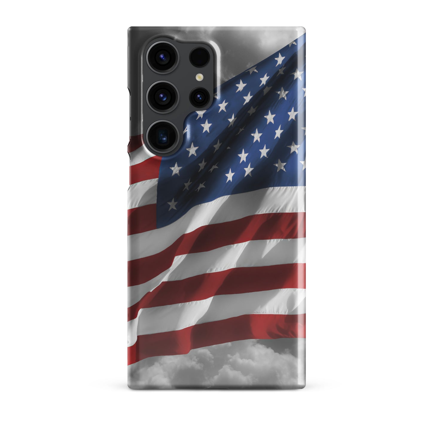 Patriotic Snap Case For Samsung® Phones - Old Glory American Flag With Color Splash Effect - Perfect For Fourth Of July & American Holidays